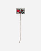 Silk Choker with Apple and Rose Embroidery