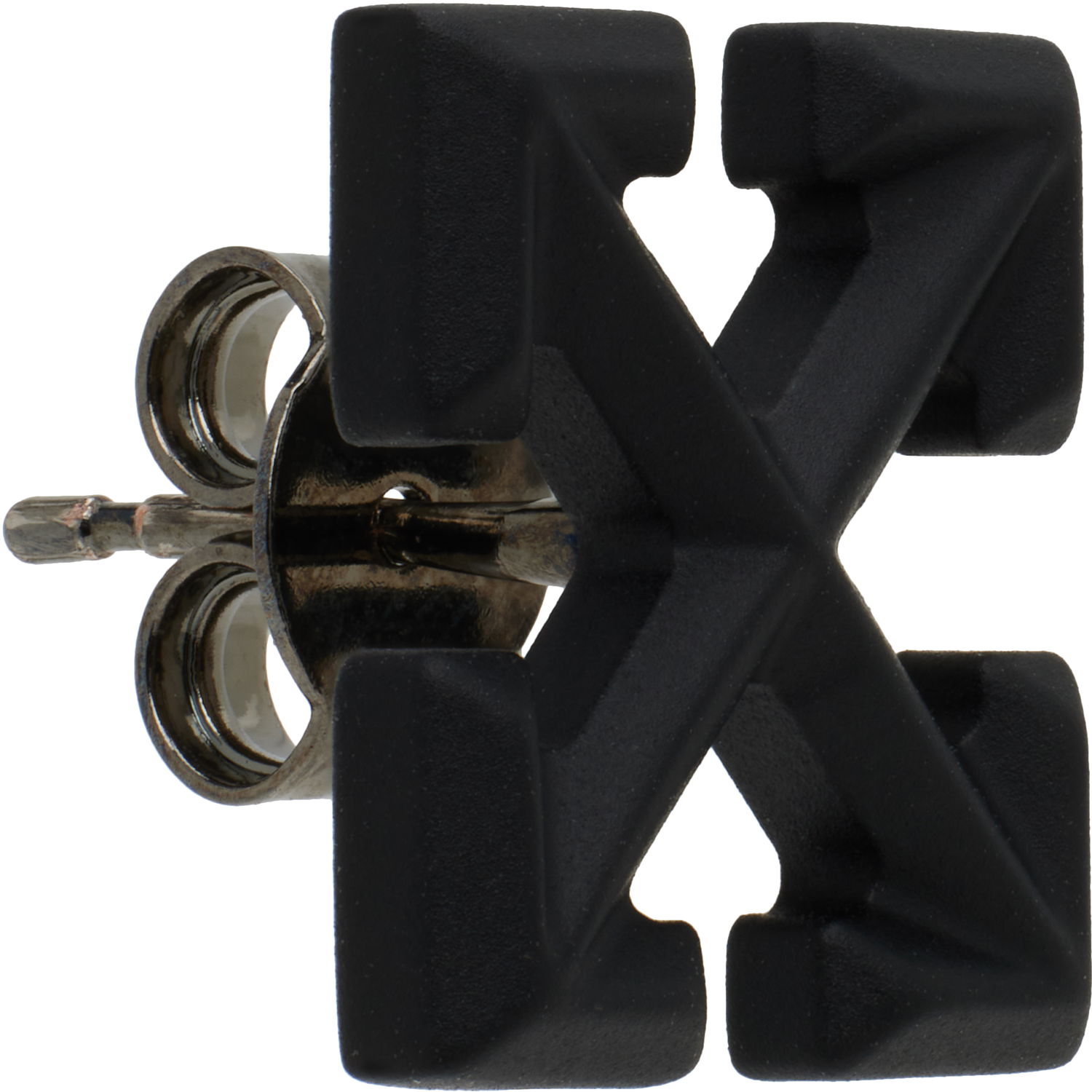 Spona Off-White Off-White Arrow Single Earring Čierna | OMOD11FC99MET0011000, 1