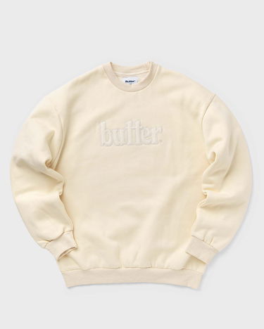 Mikina Butter Goods Butter Goods Fleece Applique Crewneck - XL Béžová | P15372, 0