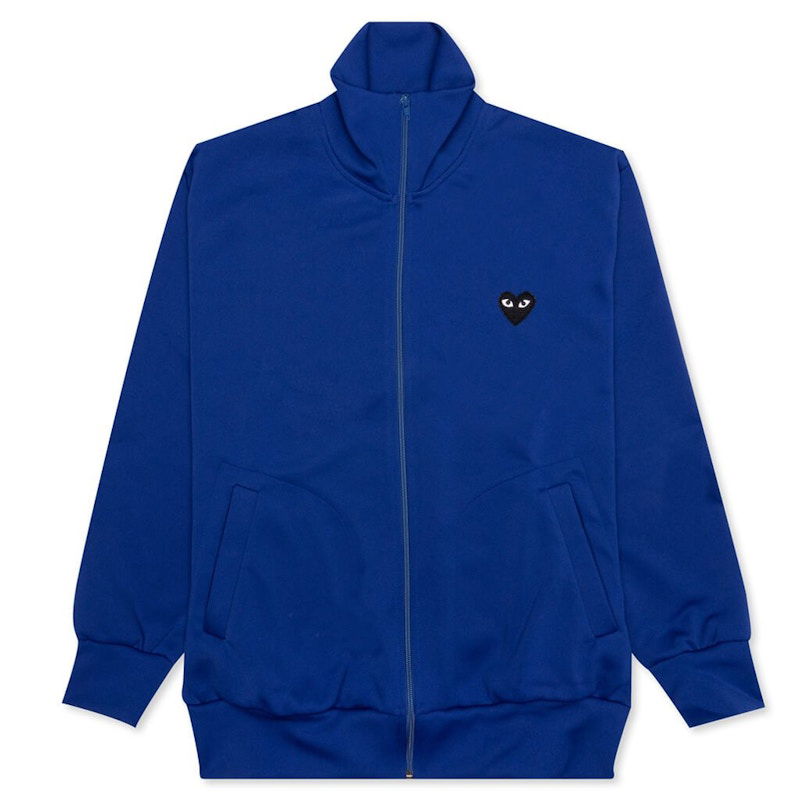 Mikina Comme des Garçons Play Big Black Heart Zip-Up Sweatshirt Modrá | AZ-T255-051-2