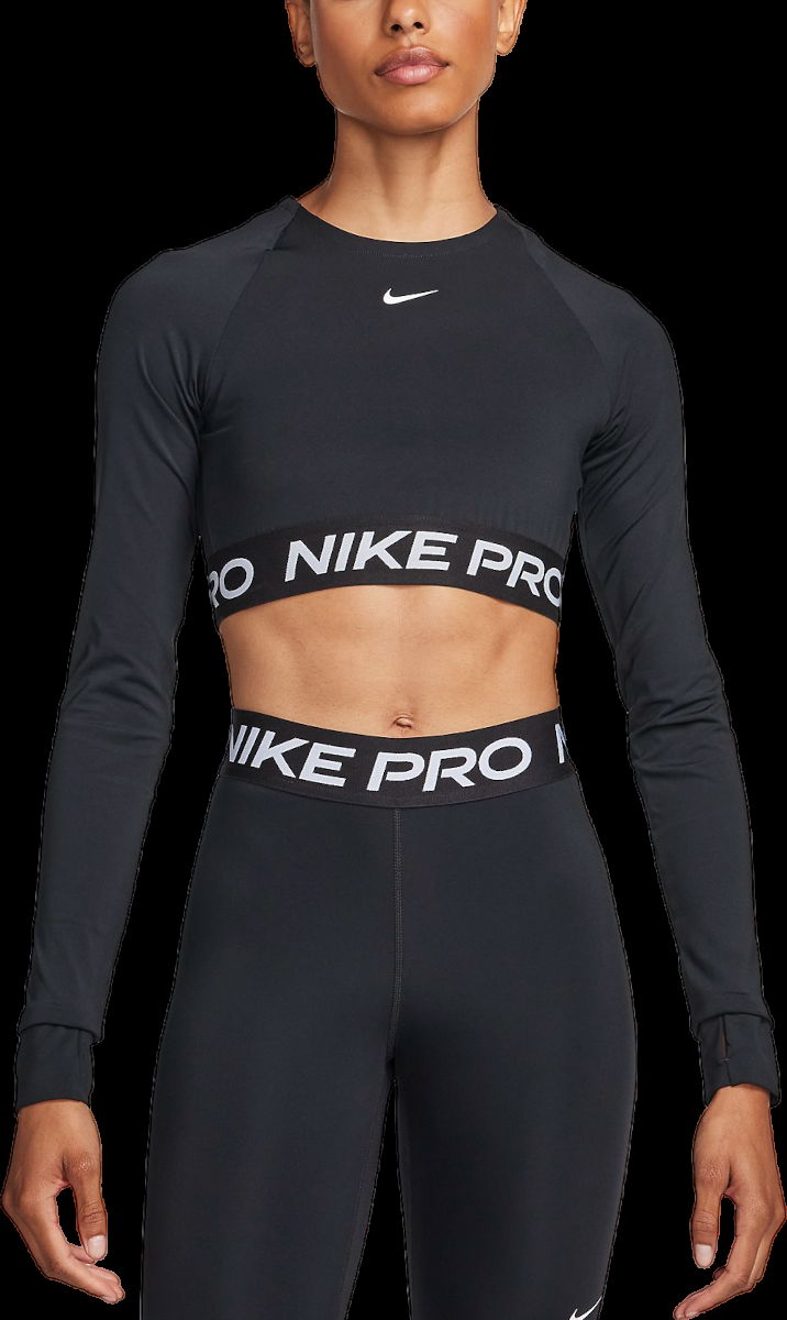 Crop Top Nike PRO DF 365 CROP LS TOP Čierna | fv5484-010