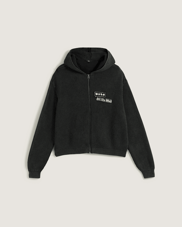 Mikina Vans Ximeno Zip Hoodie XXL Čierna | VN000Q2ABLK