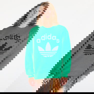 Sveter adidas Originals Knit Crewneck Green/ Night Indigo Zelené | JN5966, 0