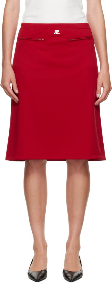 Sukňa Courrèges Courrèges Tracksuit Midi Skirt Červená | 325JJU296JS0250, 0