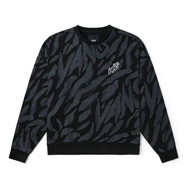 Sveter Vans Vans Tiger Stripes Pattern Pullover Čierna | VN0002BPYM7