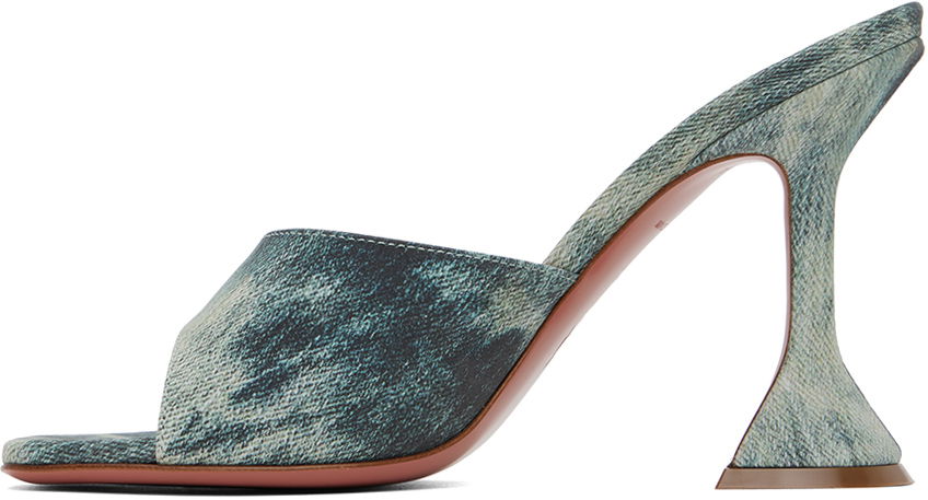 Amina Muaddi Lupita Slipper Heeled Sandals