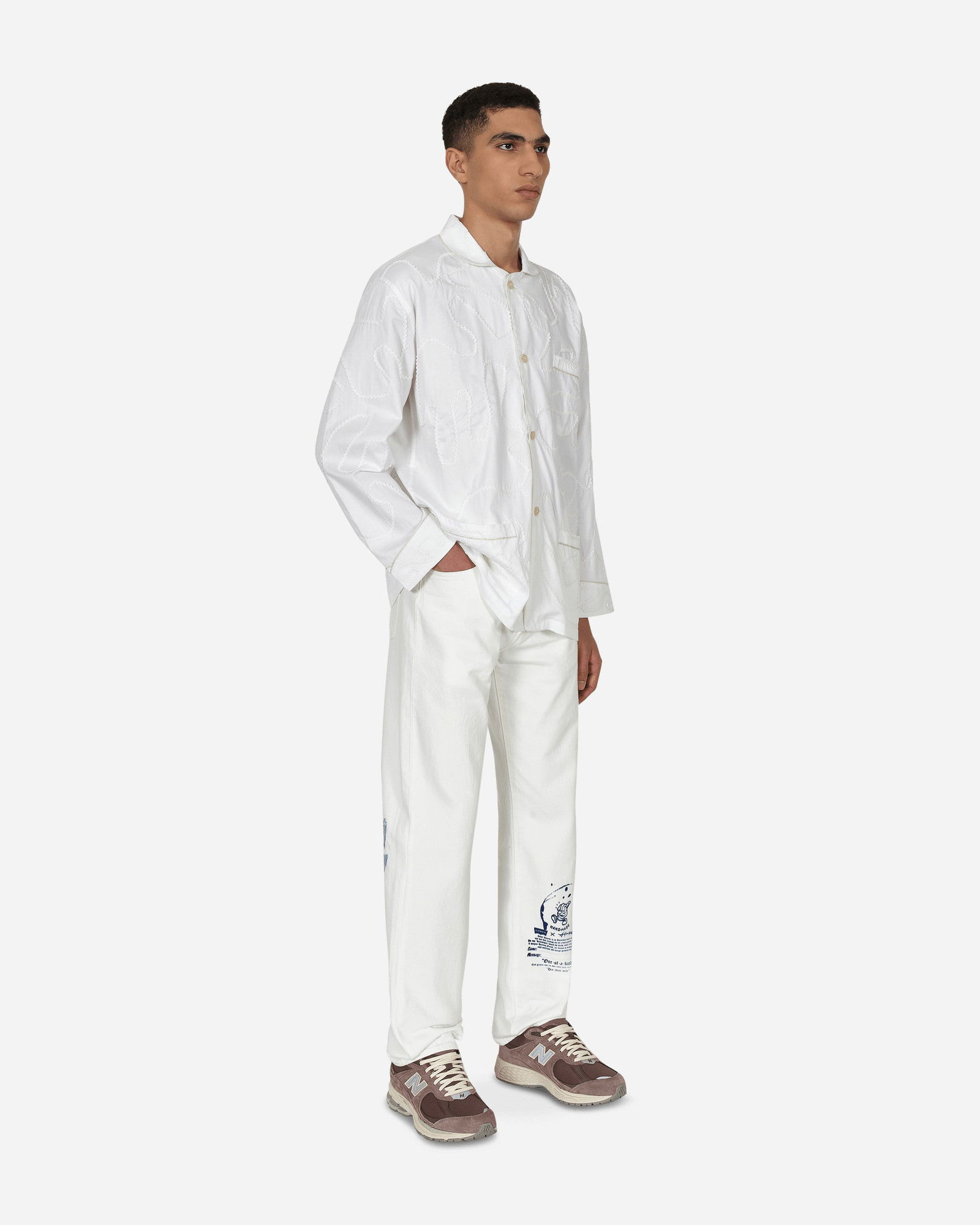 RickRack Pajama Shirt White