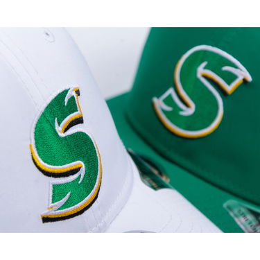 Šiltovka New Era Saskatchewan Roughriders STNGER 9FORTY Stretch-Snap Cap One Size (56-59 cm) Biela | 60756698, 6