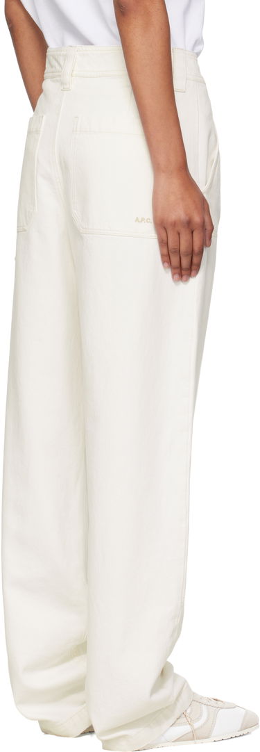 Cargo nohavice A.P.C. A.P.C. Gustav Carpenter Pants Biela | COGZV-M08484, 2