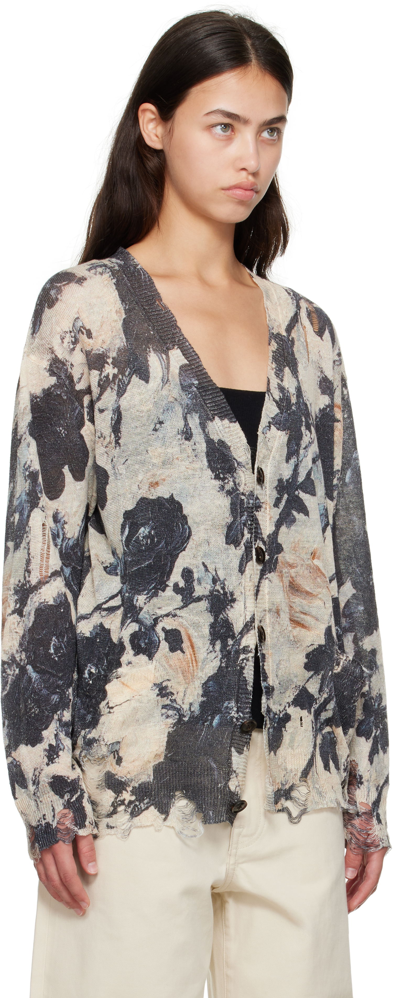 Sveter R13 R13 Boyfriend Floral Cardigan Rôznofarebný | R13WY200-Y228A, 1
