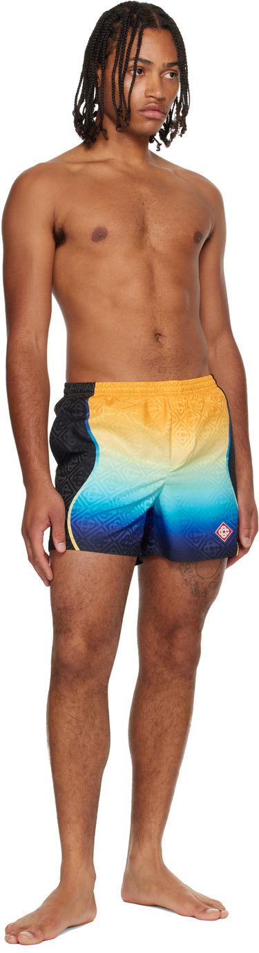 Plavky Casablanca Casablanca Multicolor Gradient Jacquard Swim Shorts Rôznofarebný | M-AW25-TR-224-01, 3