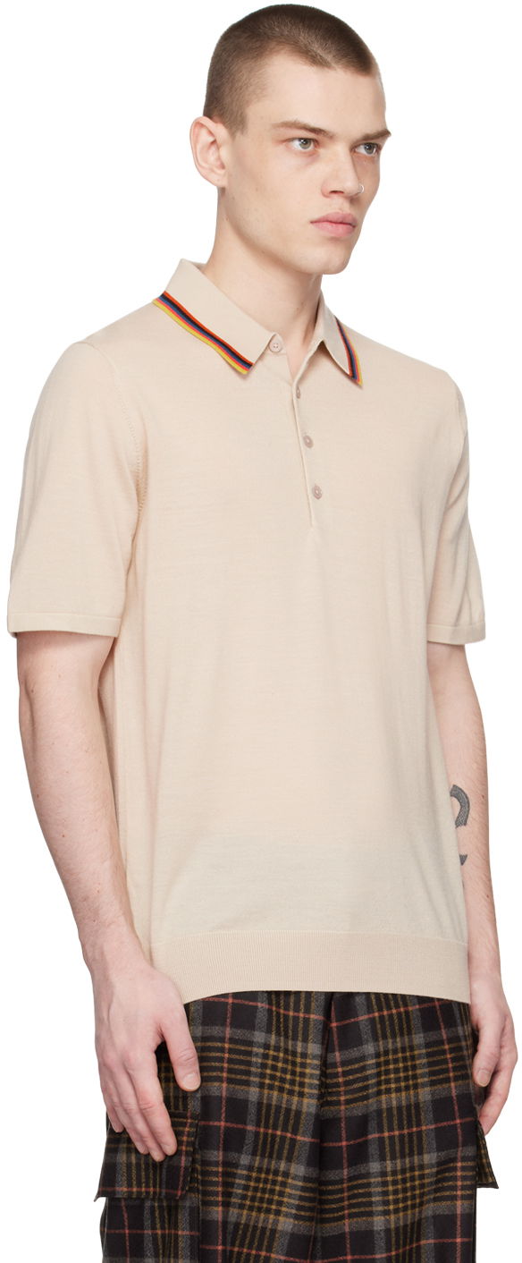 Polo tričko Paul Smith Paul Smith Knit Polo Béžová | M1R-066U-K01945-60, 1