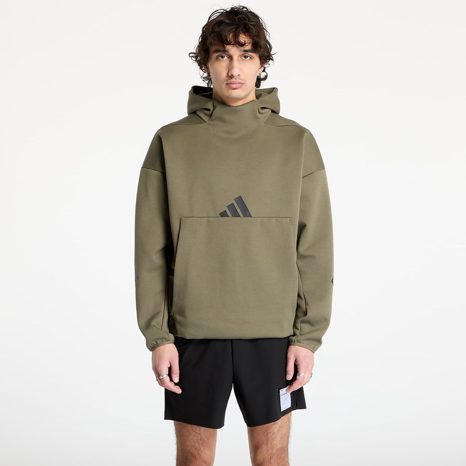 Mikina adidas Originals Z.N.E. Premium Hoodie Zelené | JD5321, 0