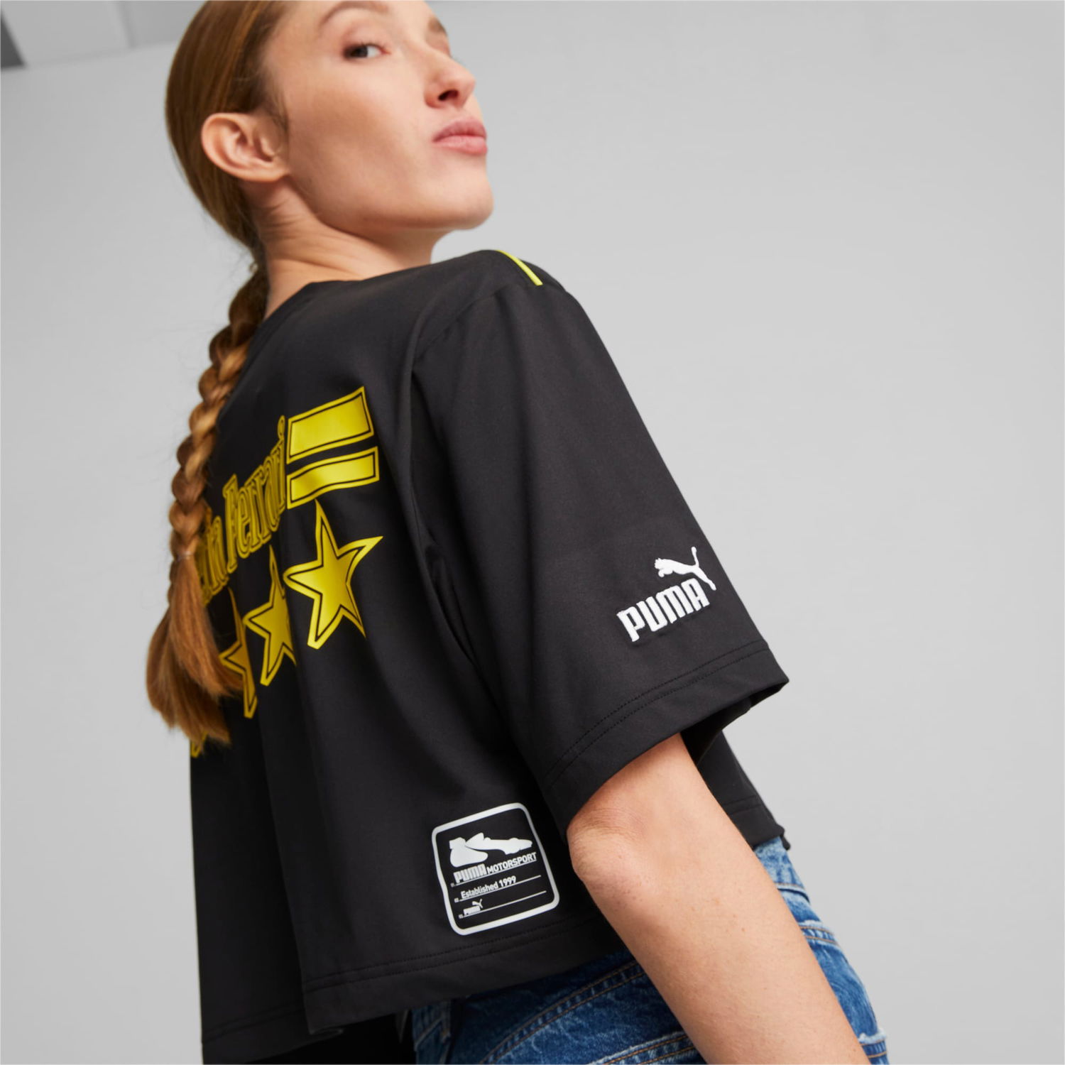 Tričko Puma x Scuderia Ferrari x June Ambrose Motorsport T-Shirt Čierna | 539859_01, 0