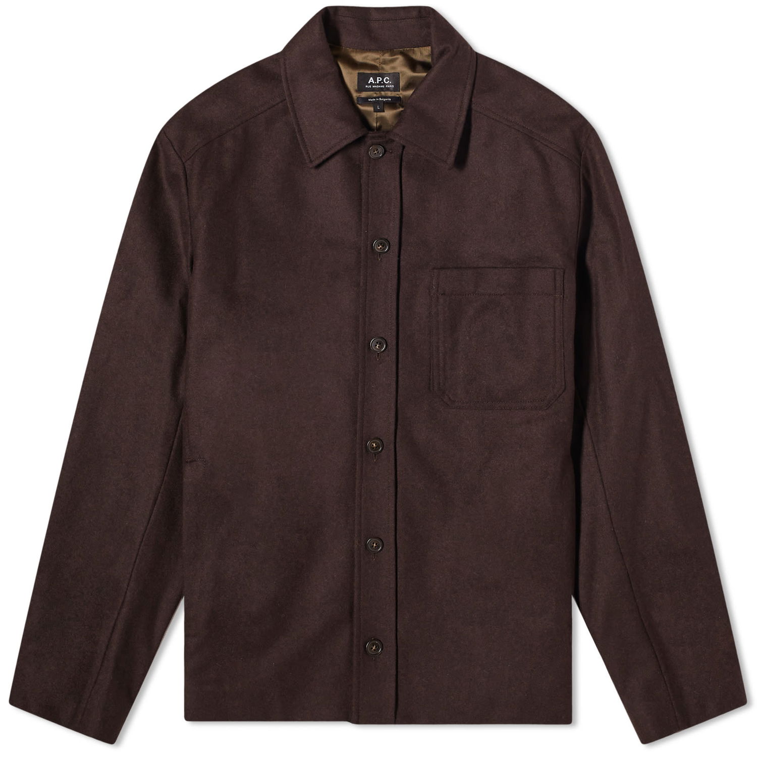 Košeľa A.P.C. Jasper Wool Overshirt Hnedá | WOAPN-H02871-PCA, 0