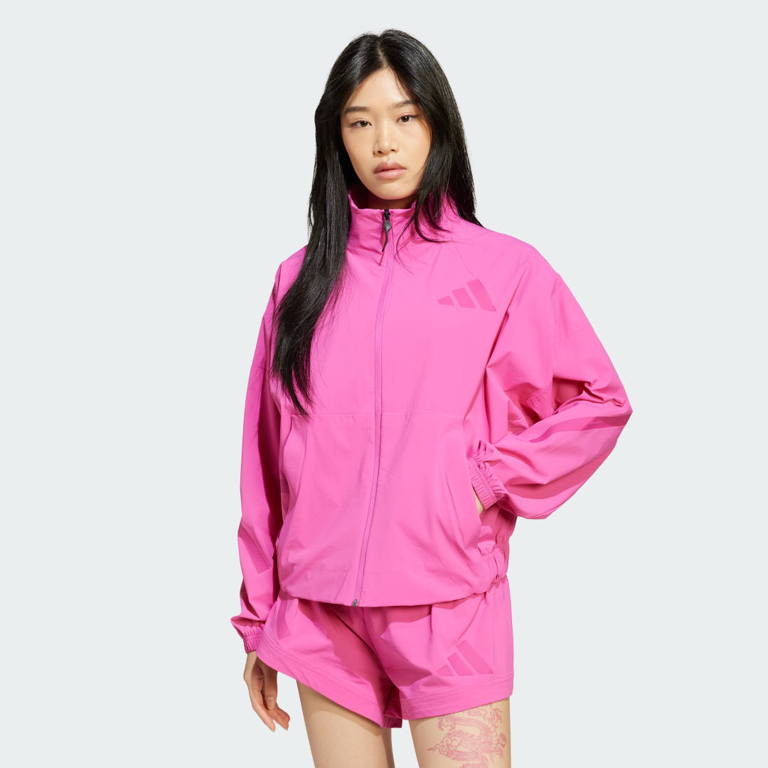 Vetrovka adidas Performance Z.N.E. Woven Full-Zip Track Jacket Ružová | JP4191, 0