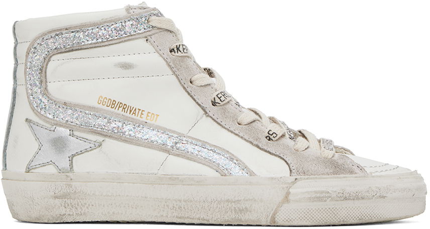 Golden Goose SSENSE Exclusive White Slide Sneakers
