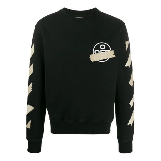 Sveter Off-White Tap Arrows Logo Sweatshirt Čierna | OMBA025R20E300021048, 0