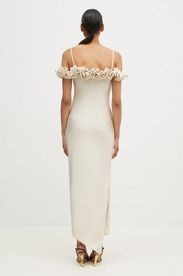 Šaty Coperni Maxi Ruffle Dress Béžová | COPR113545, 2