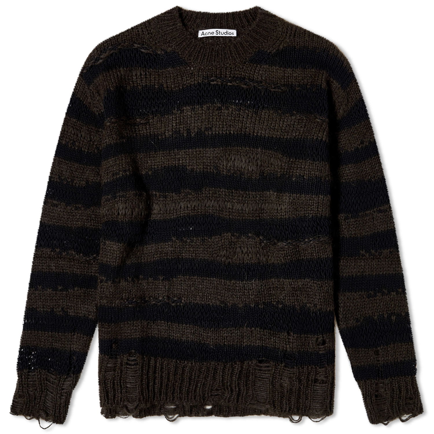 Tričko Acne Studios Karita Mohair Stripe Jumper Čierna | A60399-DF5, 0