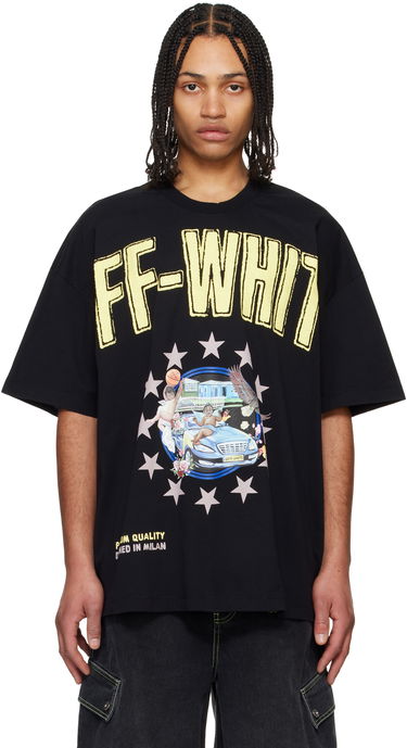 Tričko Off-White Off-White Fresco Star Graphic T-Shirt Čierna | OMAA161S25JER0011019, 0