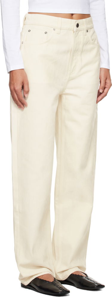 Džínsy Loulou de Saison Loulou de Saison Asmar Velvet Jeans Biela | ASMAR, 1