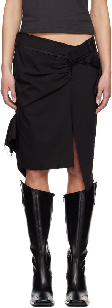 Sukňa Ottolinger Ottolinger Drape Pencil Miniskirt Čierna | 123-300523-01, 0