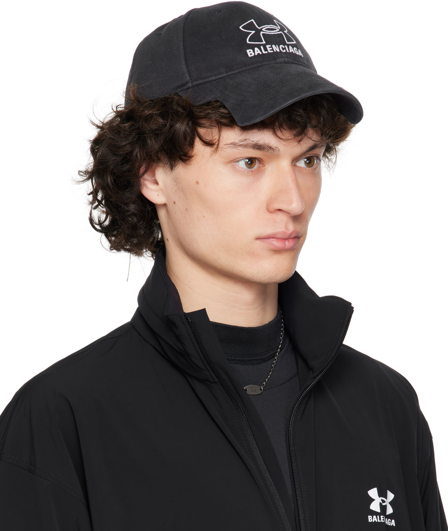 Šiltovka Balenciaga Under Armour Edition Washed Cap Čierna | 807145410B2, 1