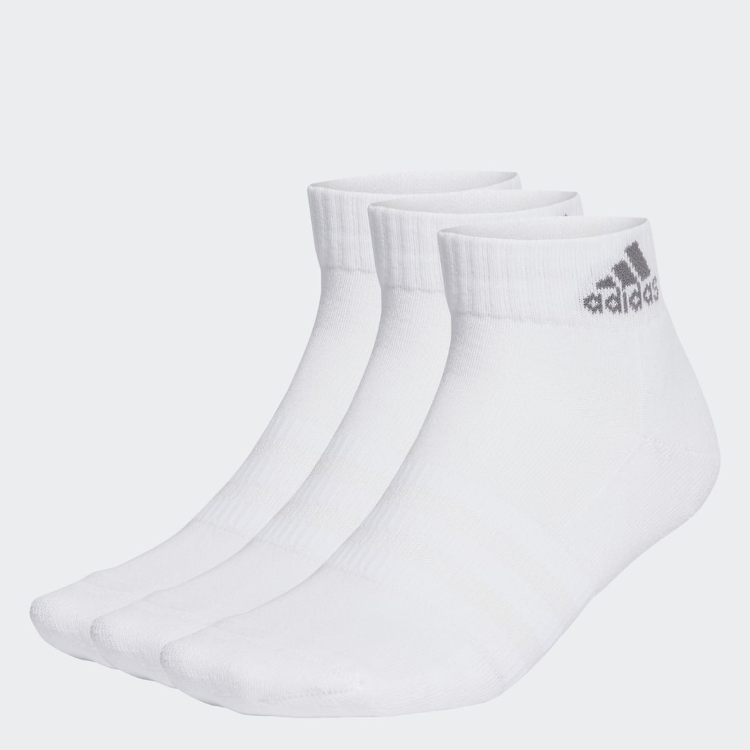 Ponožky adidas Originals Cushioned Sportswear Ankle Socks 3-pack Biela | IA3946, 1