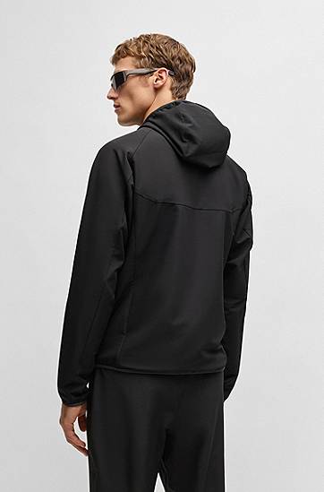 Vetrovka BOSS Four-Way Stretch Water-Repellent Jacket Čierna | 50542451, 1