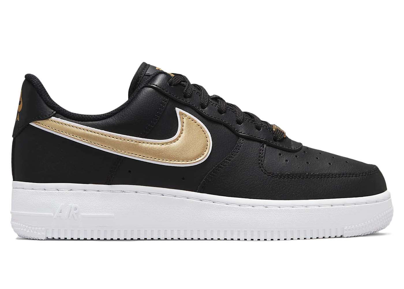 Tenisky a topánky Nike Air Force 1 Low '07 Essential Black Metallic Gold W Čierna | DD1523-001, 0