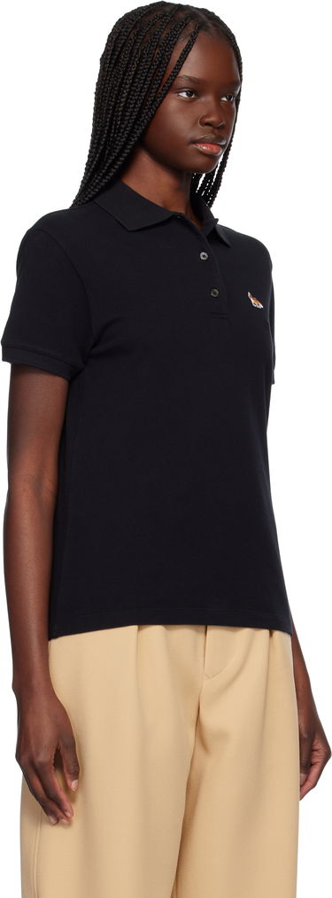 Polo tričko MAISON KITSUNÉ Maison Kitsuné Baby Fox Patch Regular Polo Čierna | OW00207KJ7010, 1