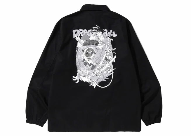 Bunda BAPE BAPE x Dragon Ball Z Coaches Jacket (FW23) Black Čierna | 1I23-140-906