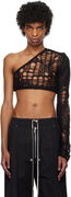 Rick Owens Hollywood Spider Ziggy One-Shoulder Sweater