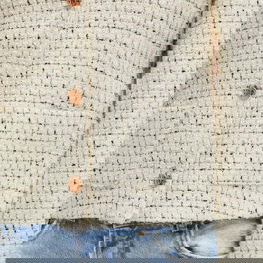 Bunda Anine Bing Anitta White/Black Tweed Jacket Biela | A-01-7165-193, 5