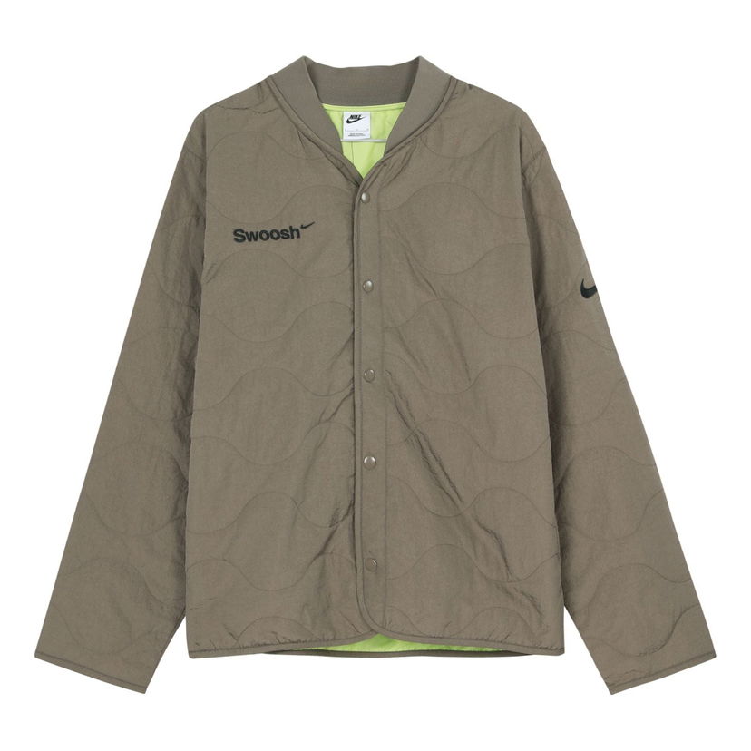 Bomber bunda Nike NSW Swoosh Padded Jacket Zelené | FB1909-031