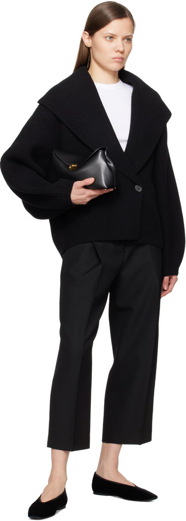 Sveter TOTEME TOTEME Shawl-Lapel Knit Cardigan Čierna | 251-WRT4354-YA0110, 3