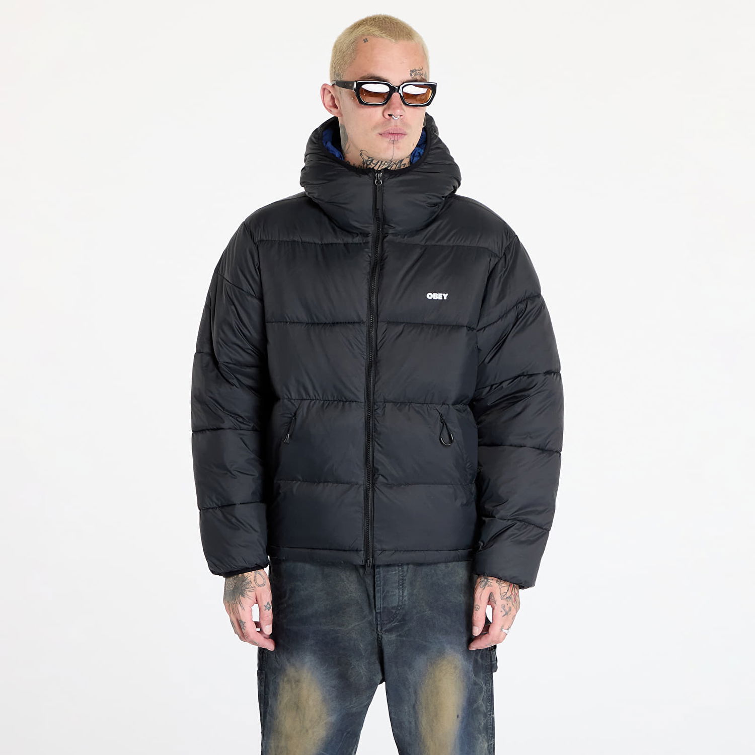 Prešívaná bunda OBEY Stratus Puffer Black Čierna | 121800576-BLK, 0