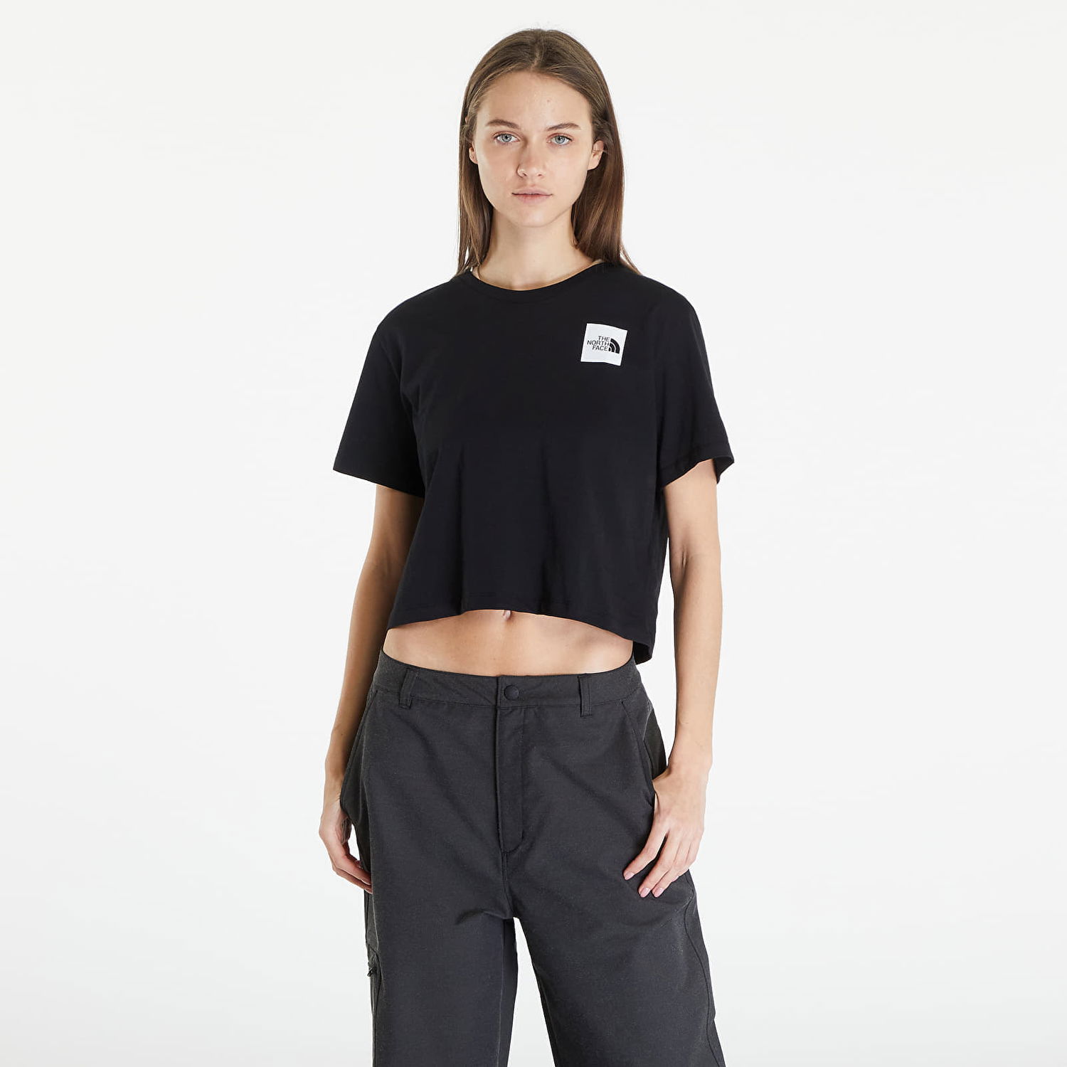 Crop Top The North Face Cropped Fine Tee TNF Black Čierna | NF0A87NBJK31, 0