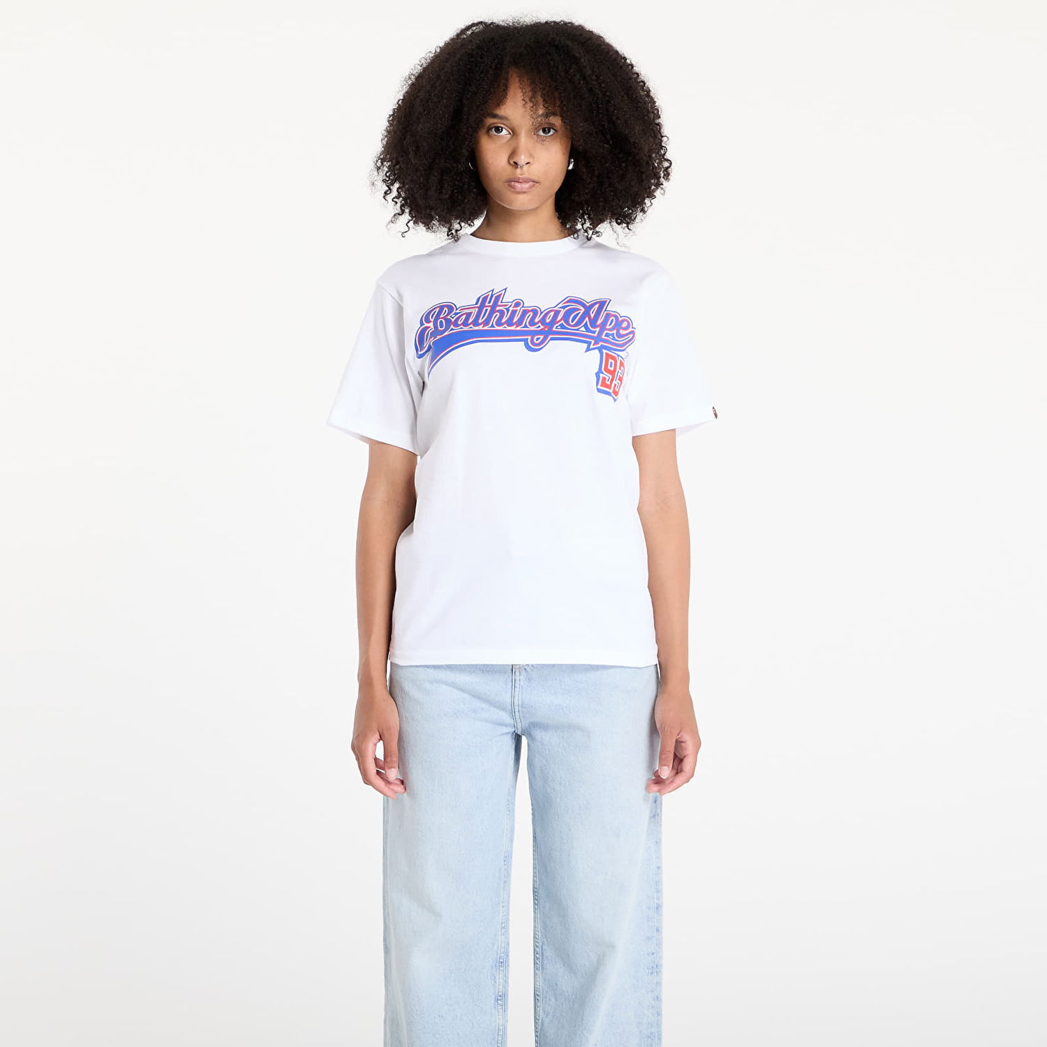 Tričko BAPE Baseball Logo T-Shirt Biela | 001TEL301056MWH9, 0