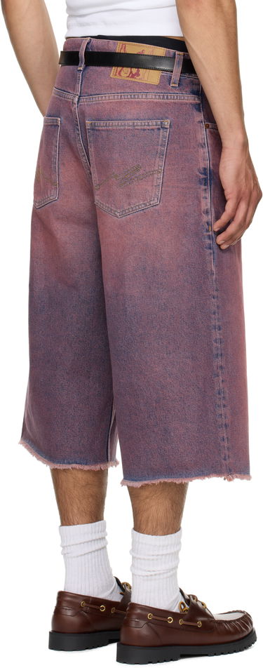 Šortky Martine Rose Martine Rose Frayed Denim Shorts Ružová | 247WD06115, 2