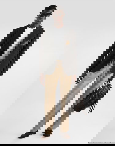 Bunda Dolce & Gabbana Single-breasted Sicilia Light Jacket Bistretch Wool Canvas Čierna | G2TV4ZFUBGBN0000, 1