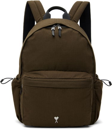 Batoh AMI AMI Paris Canvas Ami de Coeur Backpack Zelené | ULL020.AW0074, 0