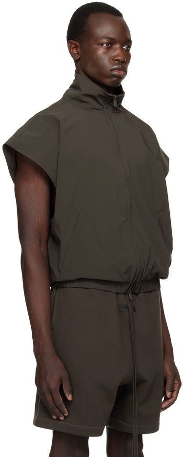 Vesta Fear of God Fear of God ESSENTIALS Zip Vest Hnedá | 202BT225005FW, 1