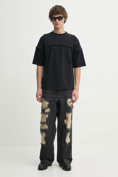 Tričko HELIOT EMIL Black Short Sleeve T-Shirt Čierna | AW24.M.09.123.BLK01, 1