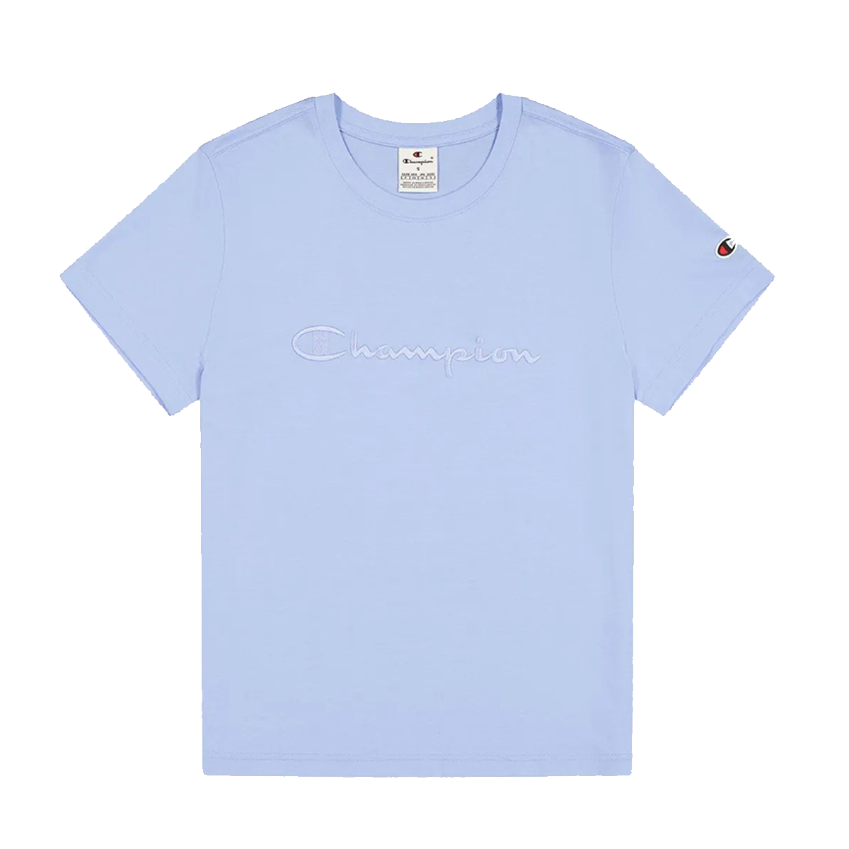 Tričko Champion Embossed Script Logo T-shirt Modrá | 117650-BS186, 0