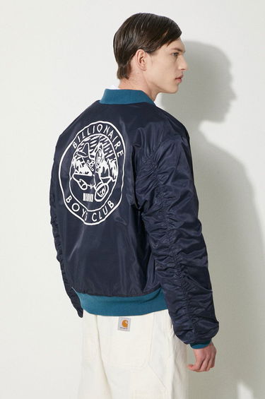 Bomber bunda BILLIONAIRE BOYS CLUB Billionaire Boys Club Outerbanks Bomber Jacket Navy | B24202, 2