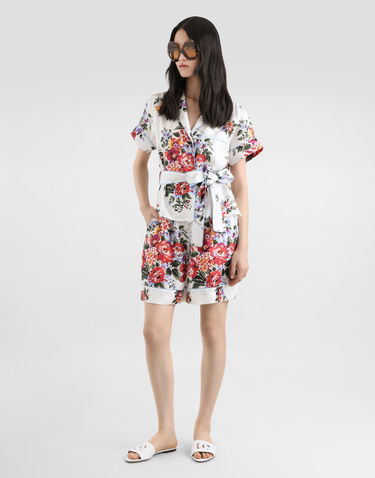 Šortky Dolce & Gabbana Flower Bouquet-print Twill Vanity Bermuda Shorts Rôznofarebný | FTC42TIS11IHA5ZO, 1