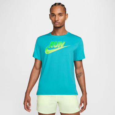 Tričko Nike Dri-FIT Miler Run Energy Short-Sleeve Running T-Shirt Tyrkysová | HJ3564-345, 0