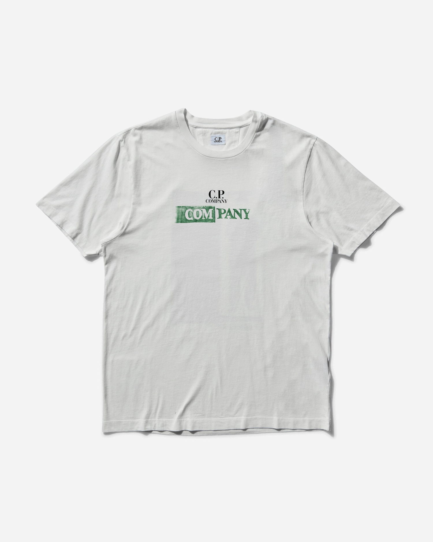 Tričko C.P. Company Gauze Logo T-Shirt Biela | 18CMTS307A-005431G 103, 1